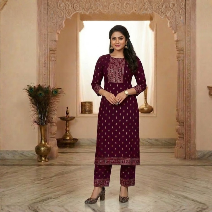 Premium Quality Ready To Wear Cotton 2PCS Suit  For Women 002
