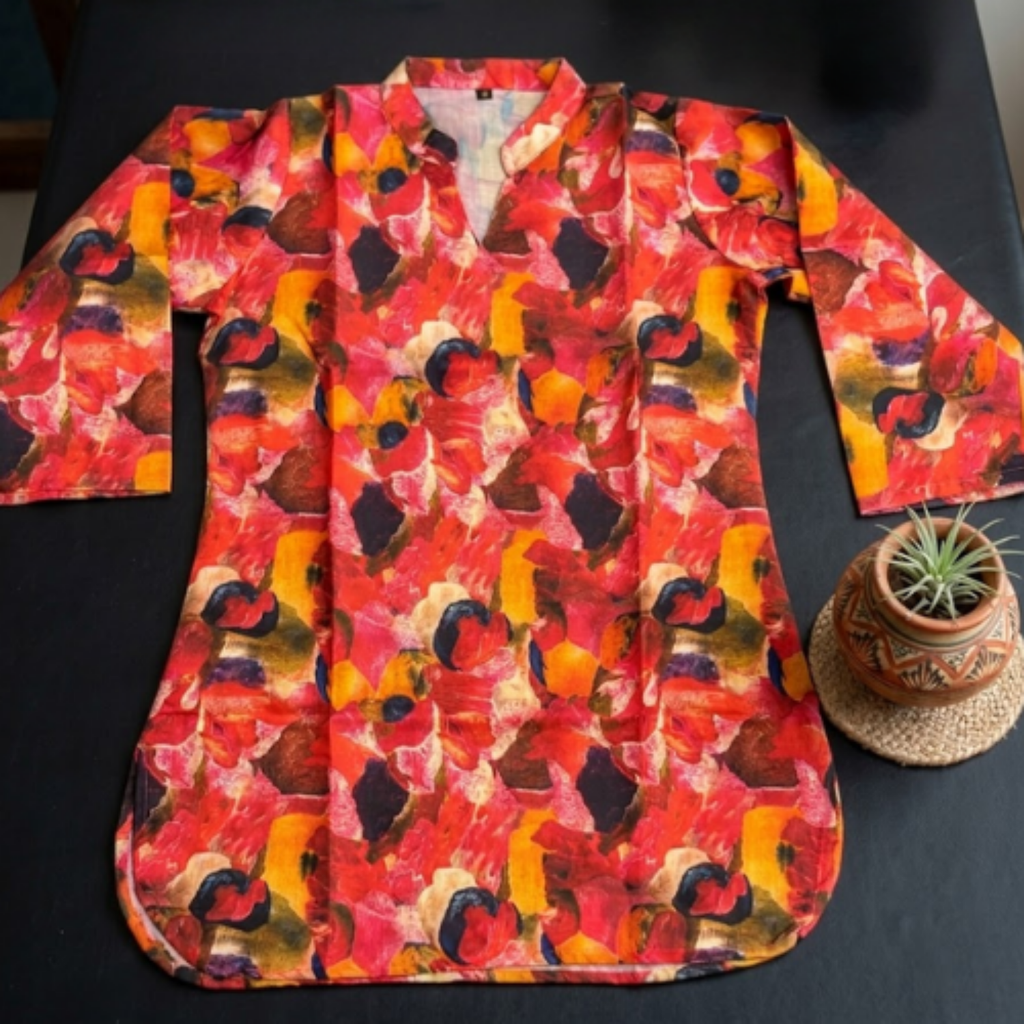 Beautiful  Printed  Short Tops  Collection  For Women  001