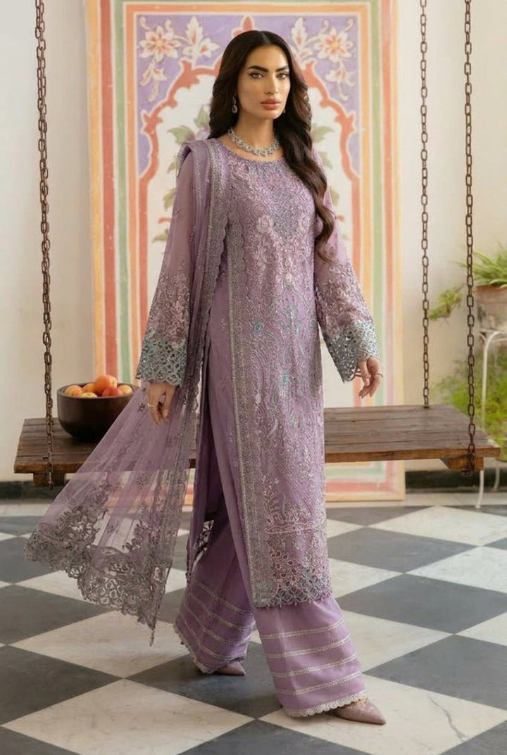 Luxury Embroidered Chiffon 3-Piece Suit | Ready To Wear
