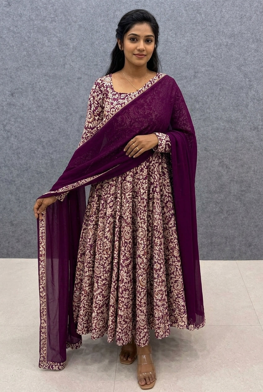 Ready To Wear Printed Gown &amp; Dupatta Set Collection For Women