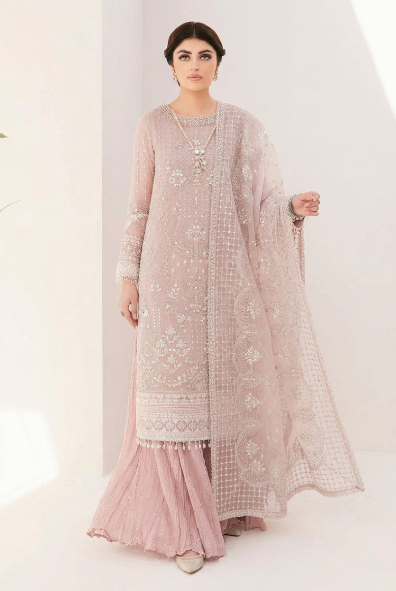 Heavy Sequence Embroidered Organza 3-Piece Suit | Ready To Wear