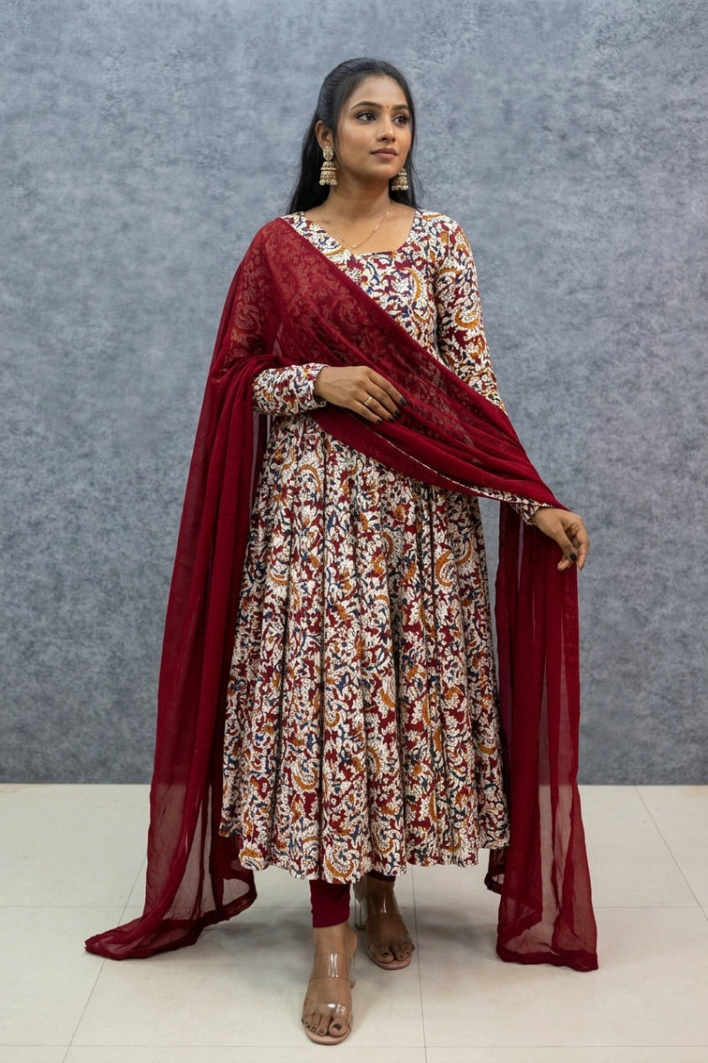 Ready To Wear Printed Gown &amp; Dupatta Set Collection For Women