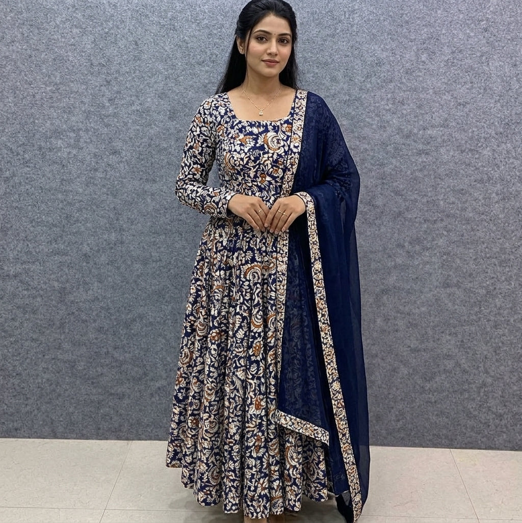 Ready To Wear Printed Gown &amp; Dupatta Set Collection For Women