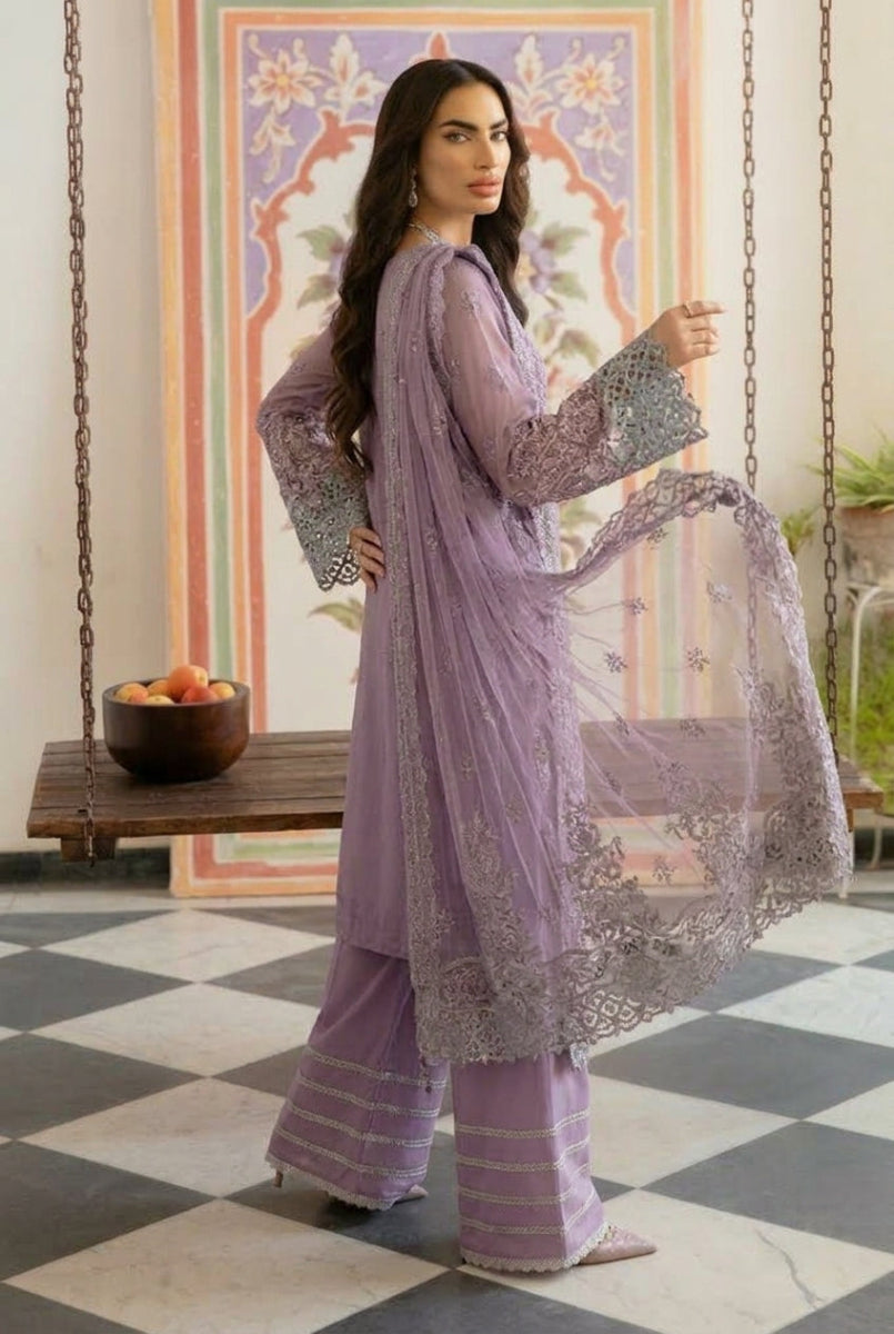 Luxury Embroidered Chiffon 3-Piece Suit | Ready To Wear