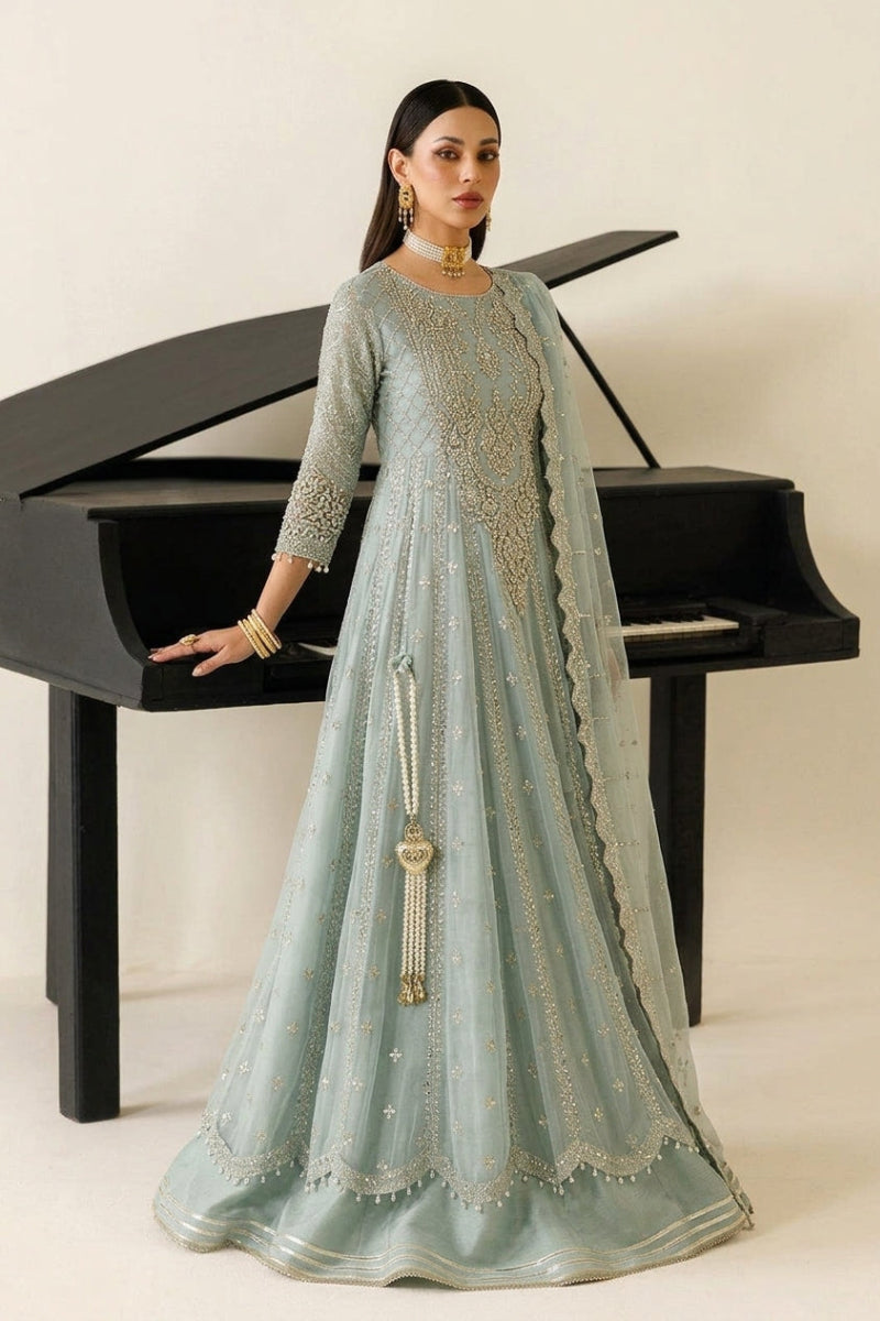 Heavy Embroidered Chiffon suit | Ready To Wear