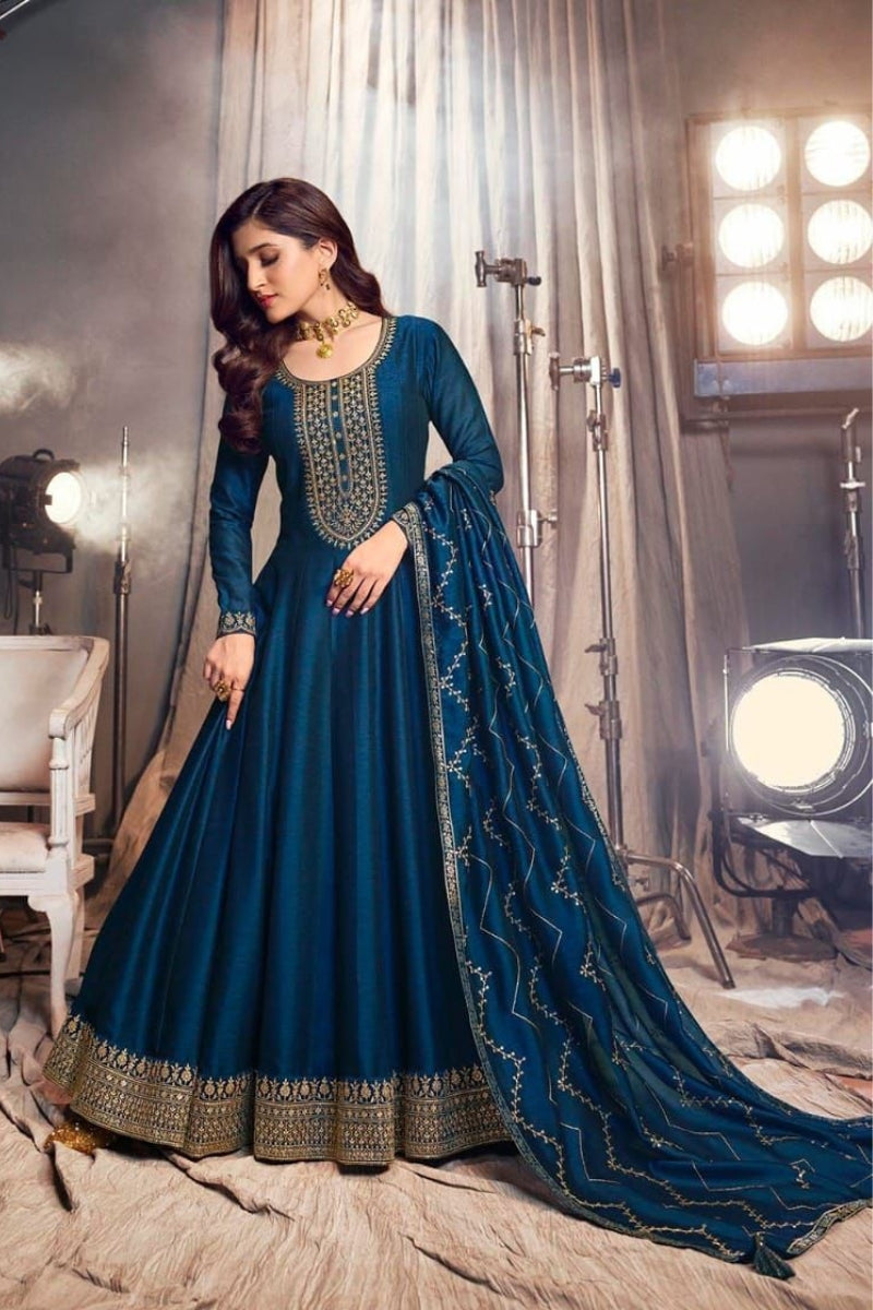 Heavy Soft breathable Georgette with Embroidery Work With Cottons Thread Work