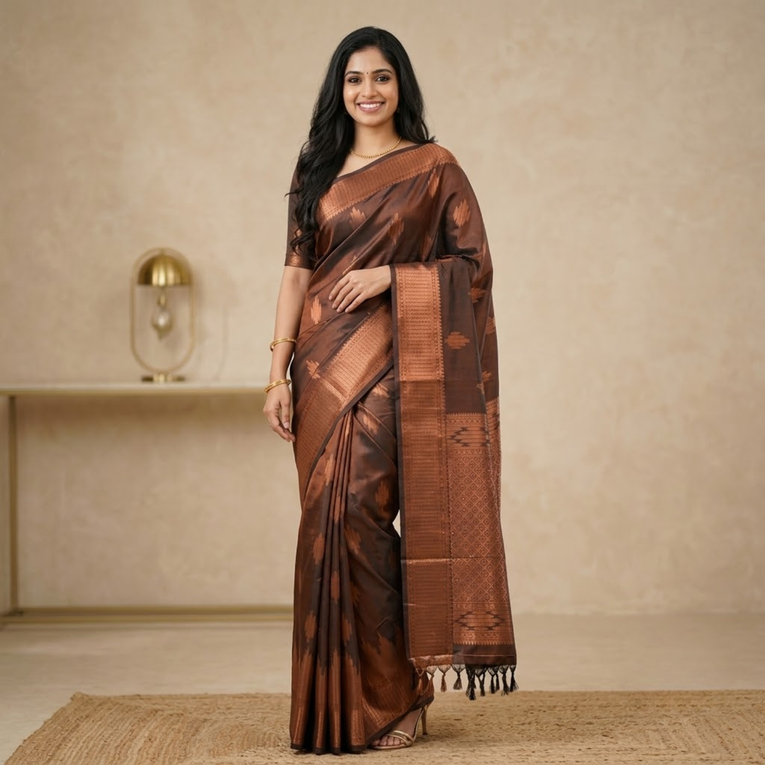 Elegant Pallu &amp; Jacquard Work Saree Collection For Women