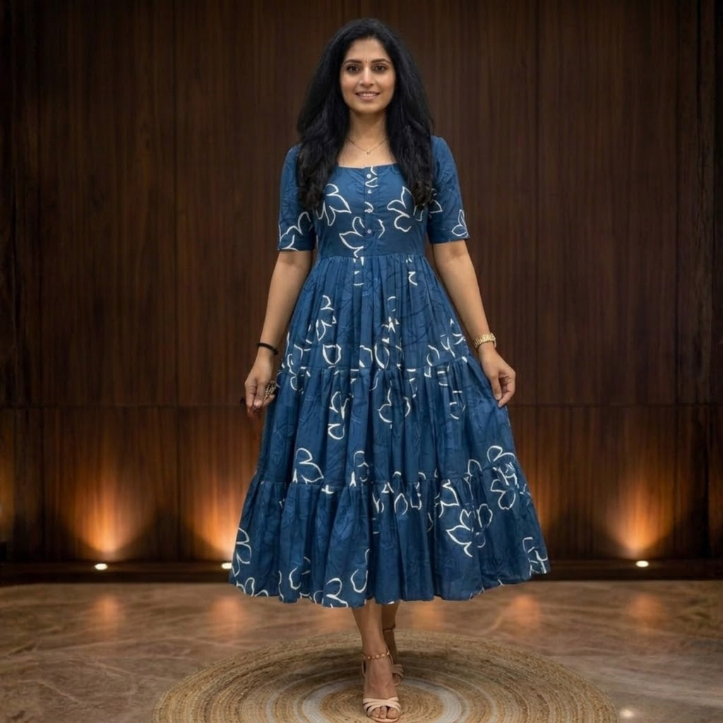 Soft Cotton Elegent Gown  Collection For Women