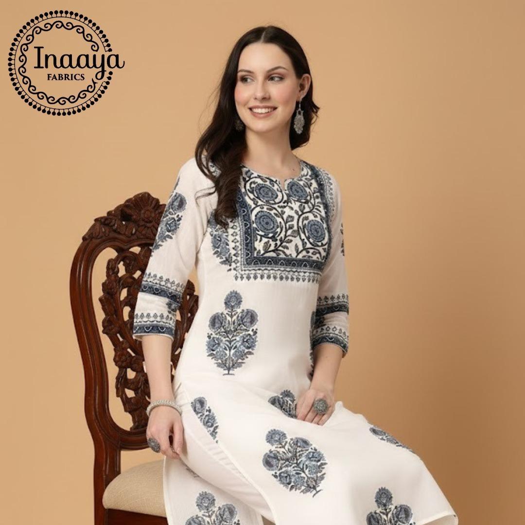 Designer Cotton Printed Ready to Wear Kurti  For Women 001