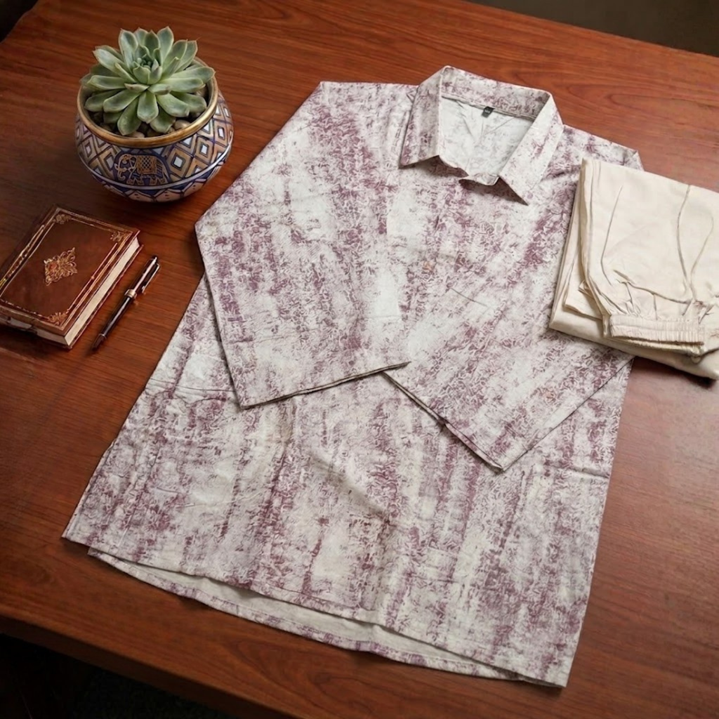 Stylish Cotton 2pcs  Top  And Plazzo Set  for Women 001