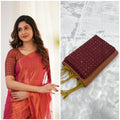 Ethereal Elegance  Plain  Silk Saree For Women