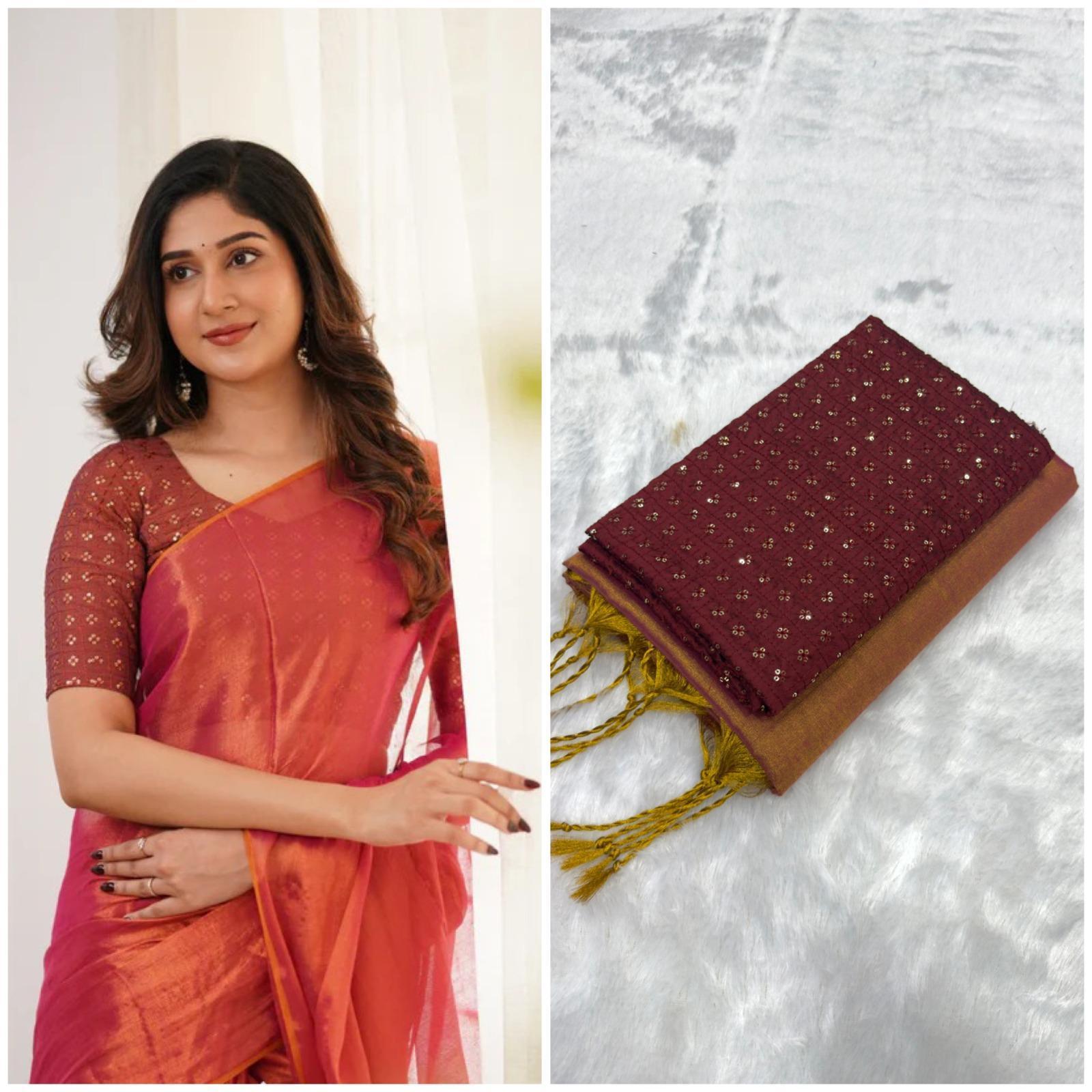 Ethereal Elegance  Plain  Silk Saree For Women