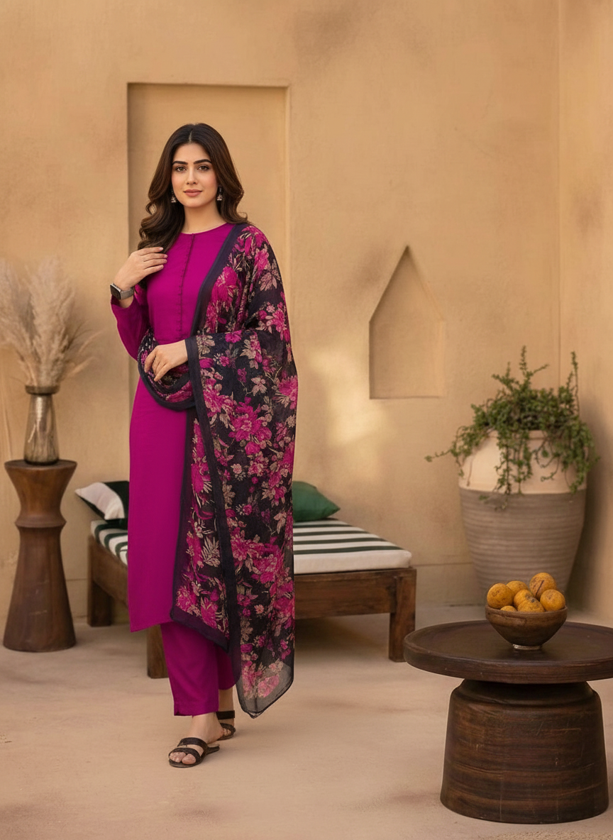 3PC RTW | TOP | DUPATTA | BOTTOM
