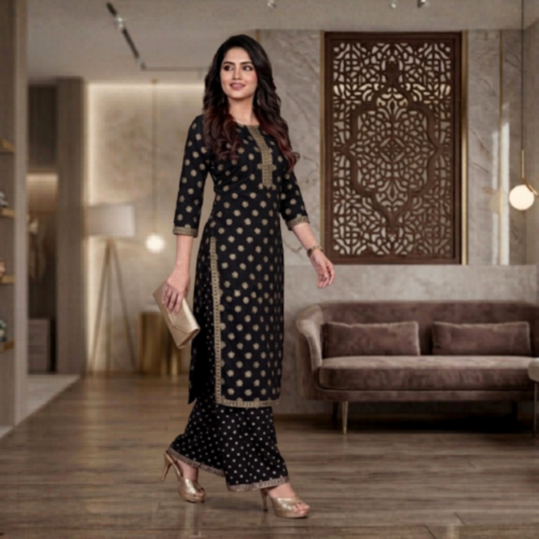 Premium Collection Plazzo Rayon 2PCS  Suit For Women 002