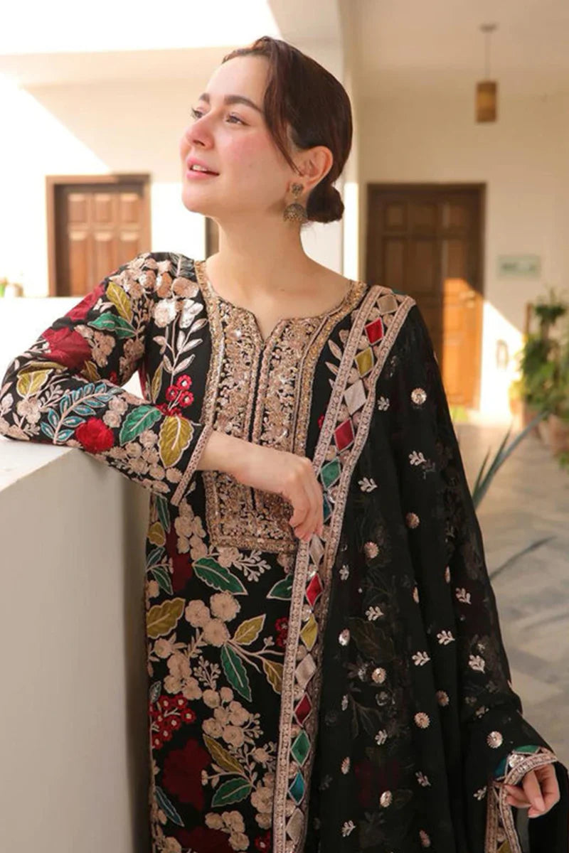 Velvet Handwork Salwar Kameez with Dupatta