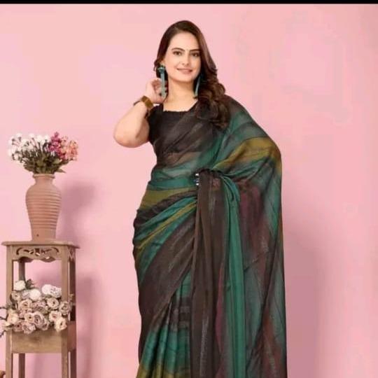 Printed  Beautiful  Silk Saree For Women