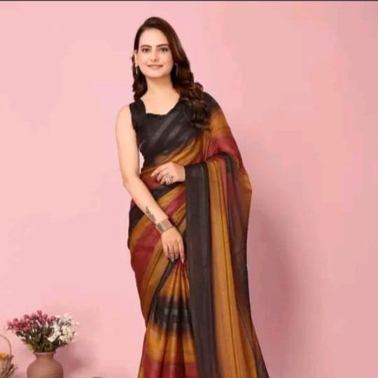 Printed  Beautiful  Silk Saree For Women
