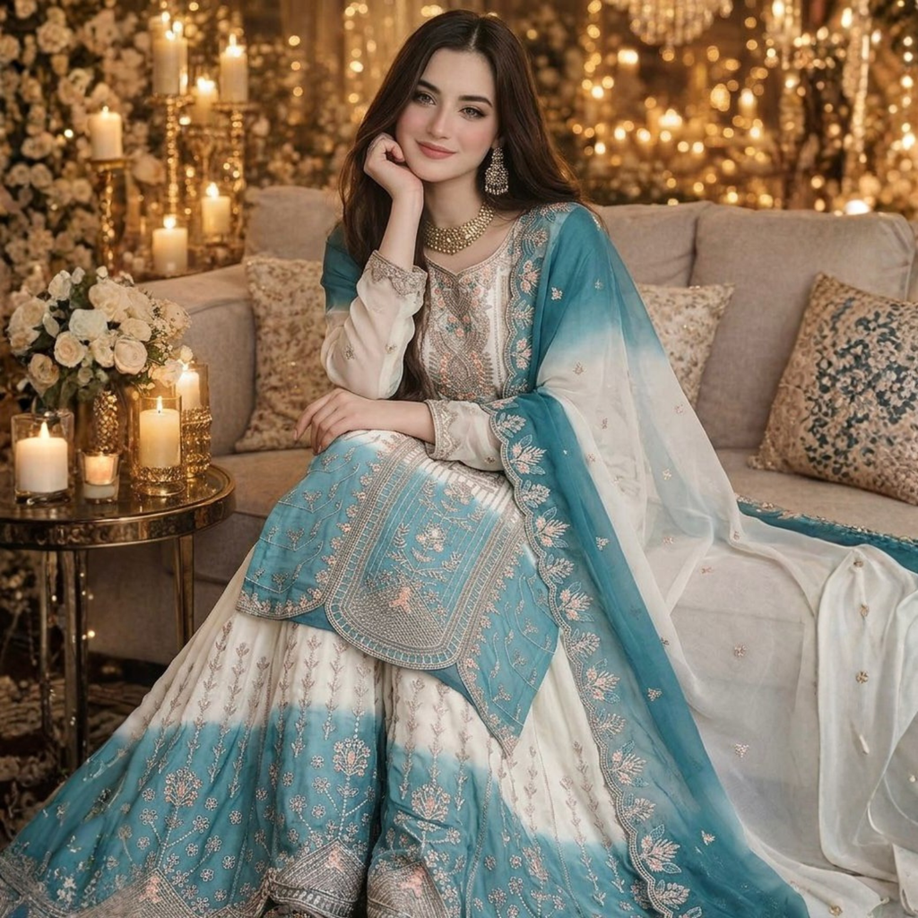 3 Piece Ready to Wear Embroidery Suit