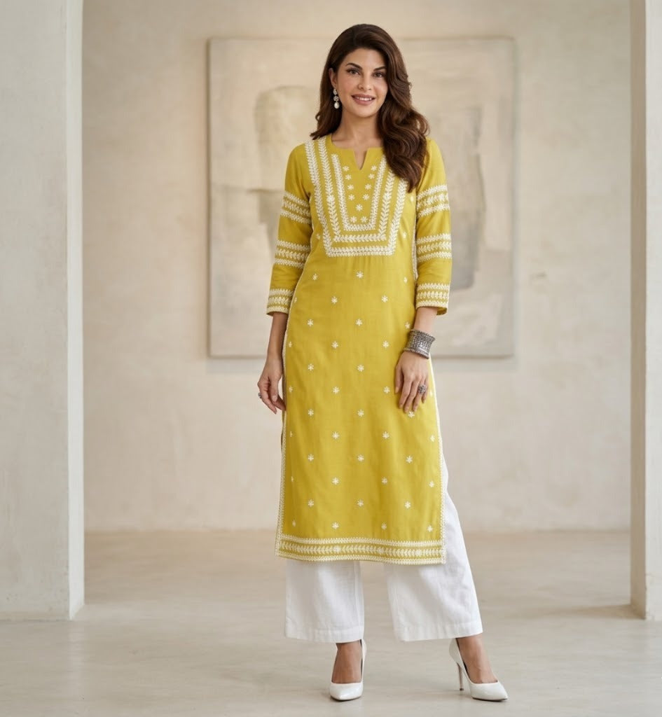 Chikankari Embroidery  Ready To Wear  Top  For Women 001