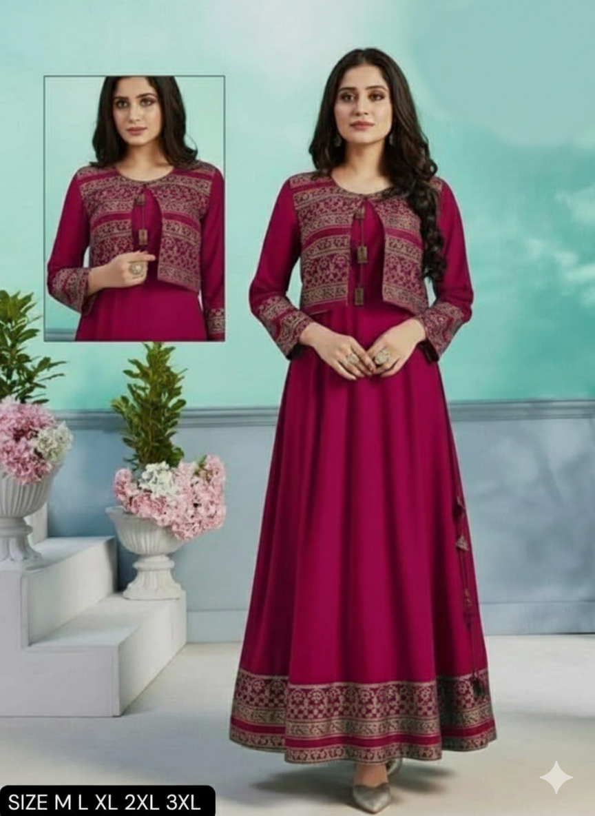 Stunning Rayon Cot Gown For Women