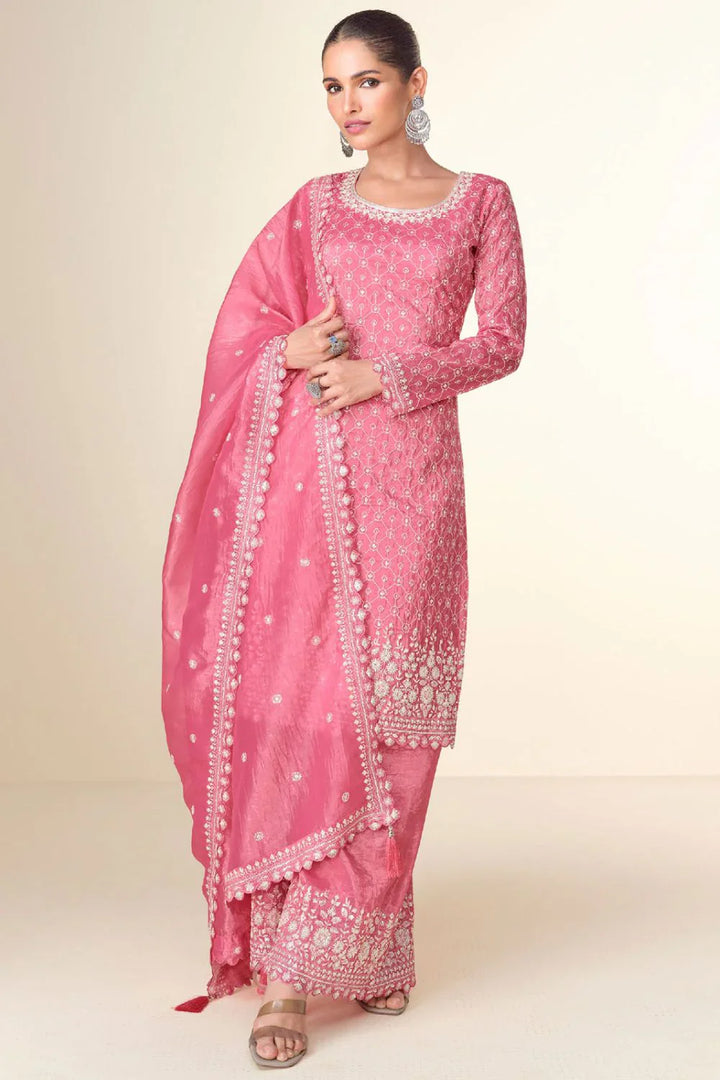 Premium Tissue Crush Sharara Style Suit