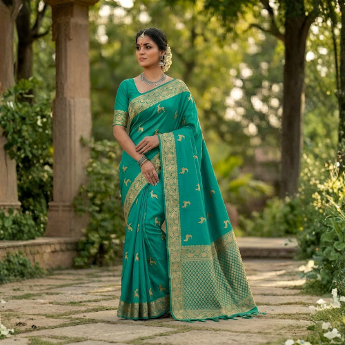 Heavy Elegant Printed Soft  Silk Saree  Collection For Women