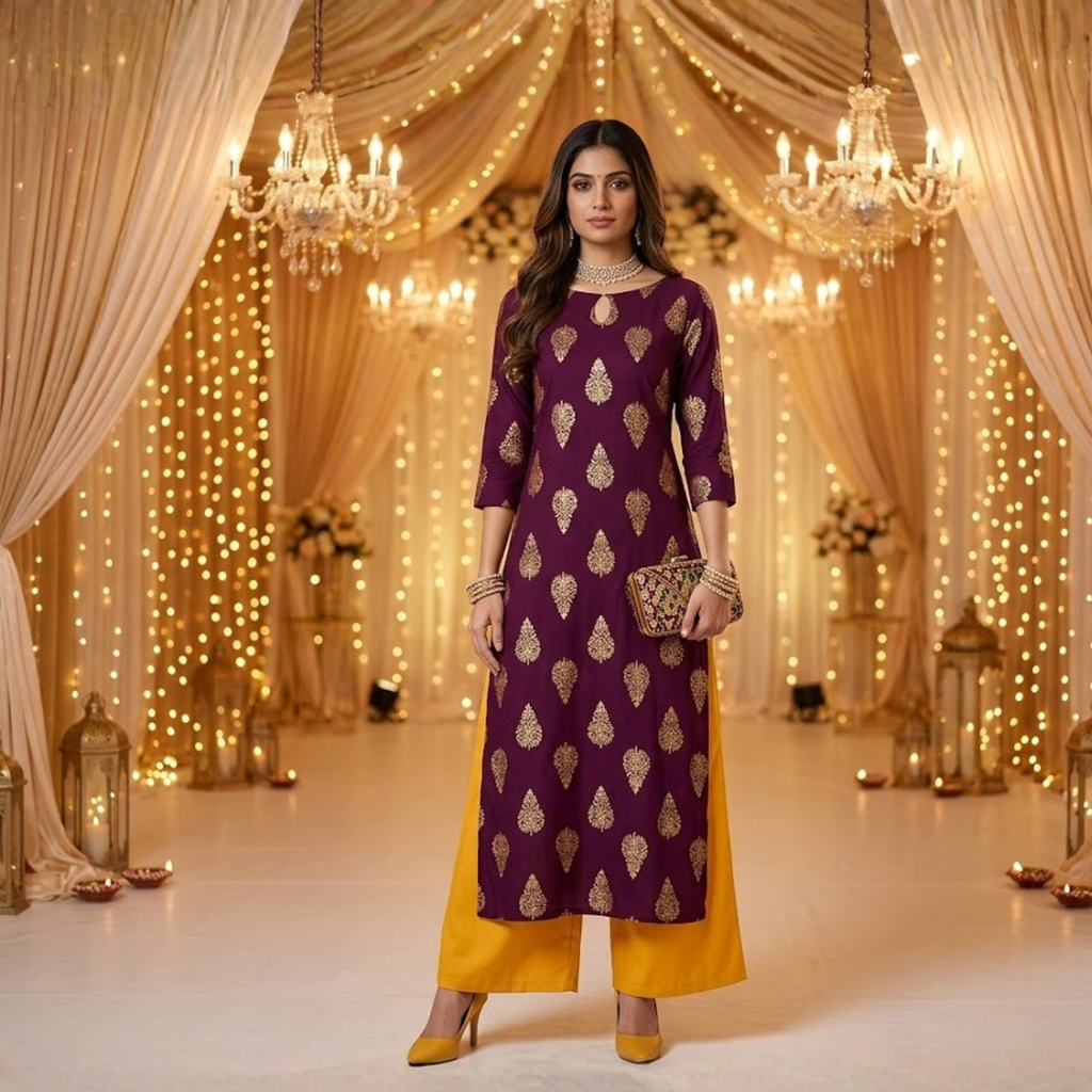 Printed ReadyMade 2PCS  Suit For Women  002