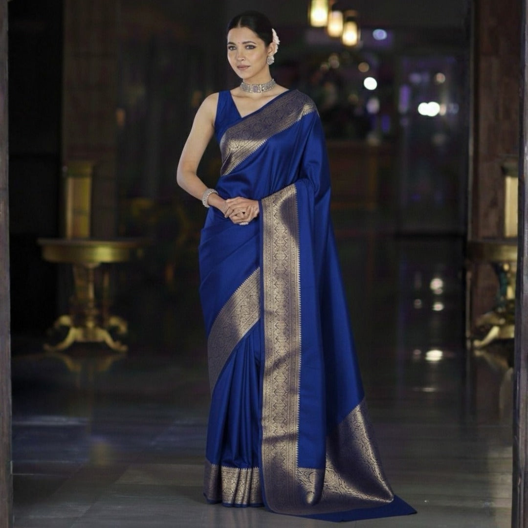 Silk Heritage Saree Unstitched  For Women