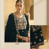 Luxurious Velvet Embroidered Set