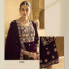 Luxurious Velvet Embroidered Set