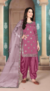 Alisha Patiala Royal Embroidered Silk Suit