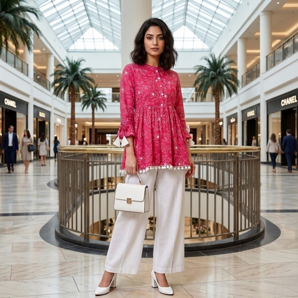 Designer Printed Cotton Tops Collection For Women