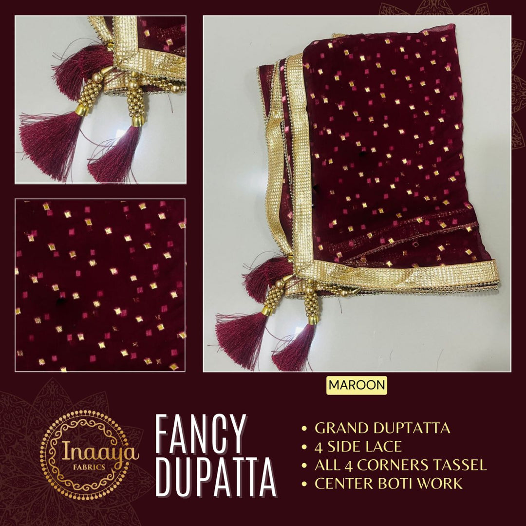 FANCY DUPATTA DESIGN BY INAAYA COLLECTION