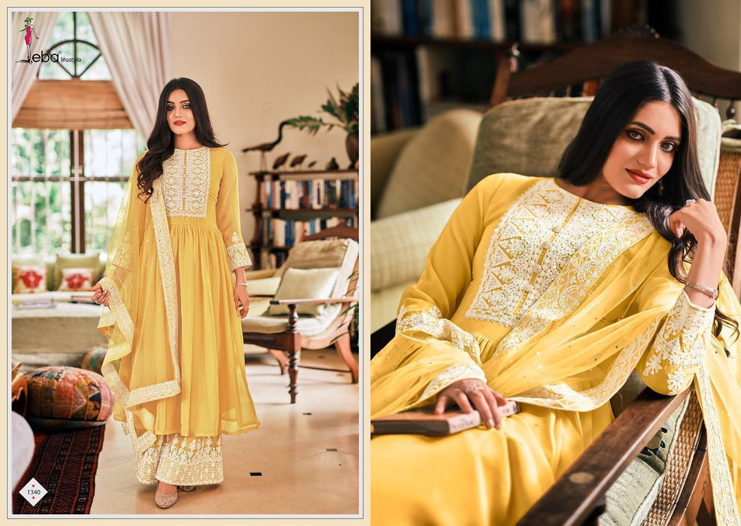 Heavy Soft breathable Georgette With Embroidery work