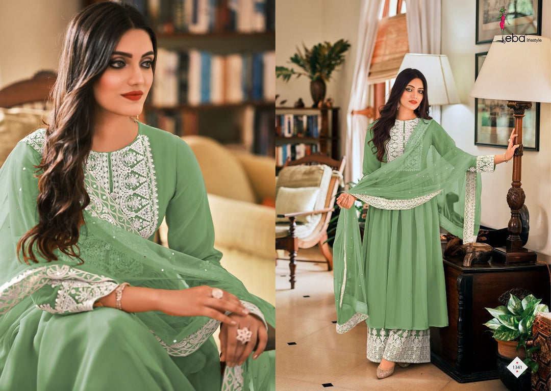 Heavy Soft breathable Georgette With Embroidery work