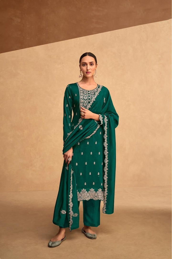 Heavy Premium Silk With Embroidery Fancy Sequence Work