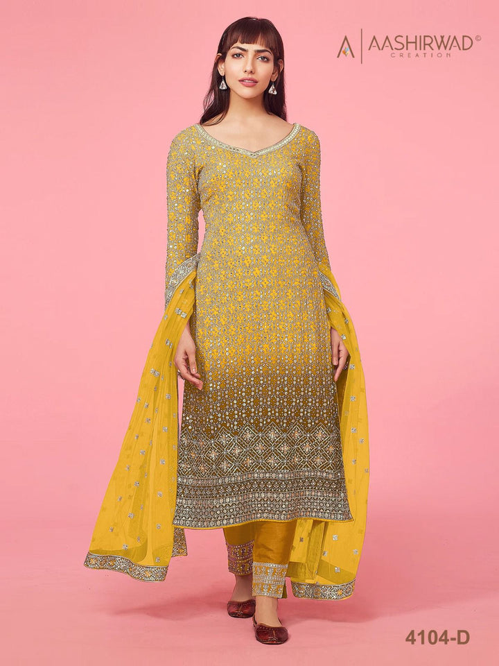 Heavy Soft breathable Georgette With Embroidery Work With Cording