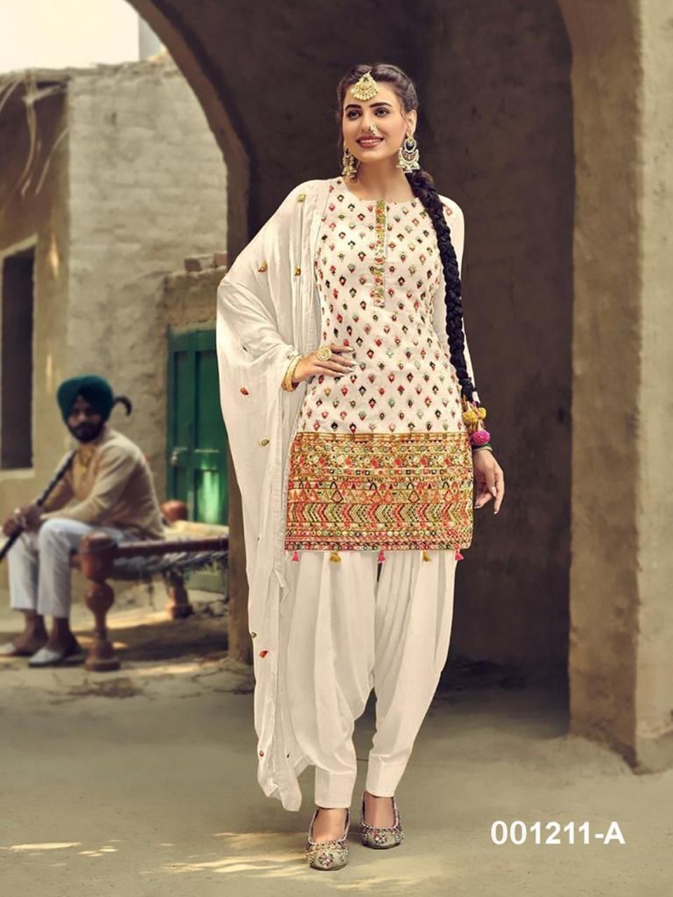 Heavy Georgette with Embroidery work