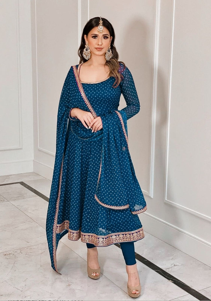 Maxi Long Gown with Dupatta