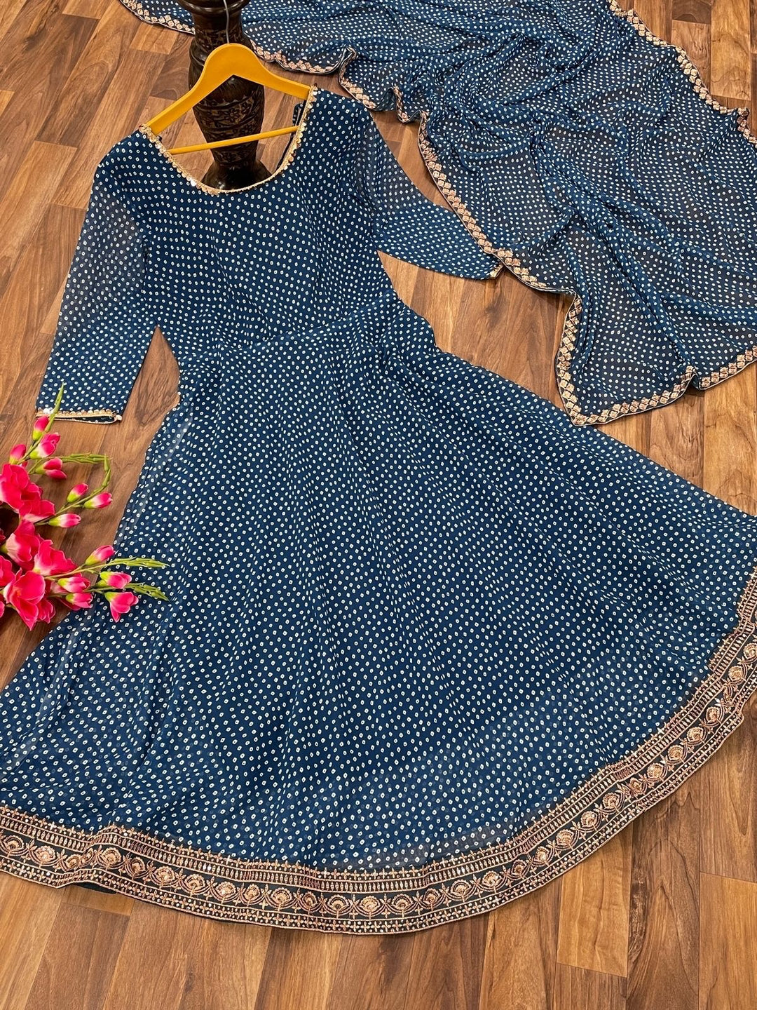 Maxi Long Gown with Dupatta