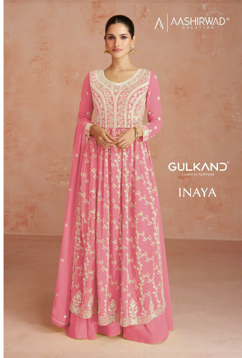 Heavy Soft breathable Georgette With Heavy Embroidery & Sequence Work With less