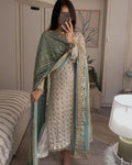 Pure Faux Georgette 3 Piece Suit