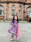 Stylish Top and Dhoti Shalwar Set with Dupatta