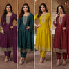 Vichitra fabric Top & Dupatta Set with Bottom