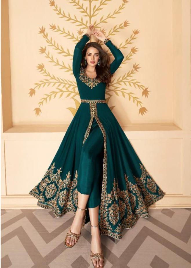 3 Piece Faux Georgette with Embroidery Work Suit