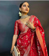 Lichi Silk Jacquard Work Pallu Saree