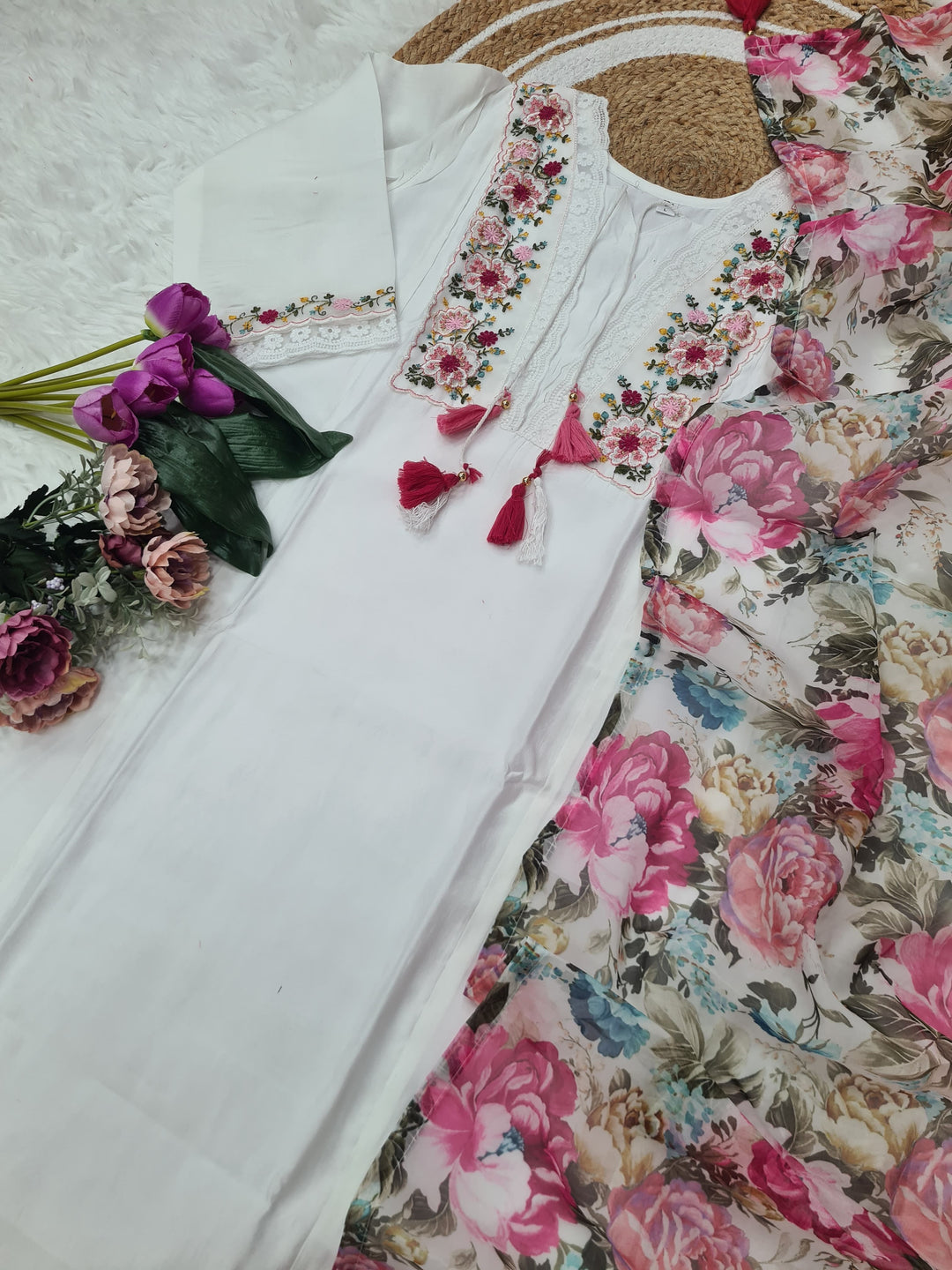 Elegant Embroidered Suit