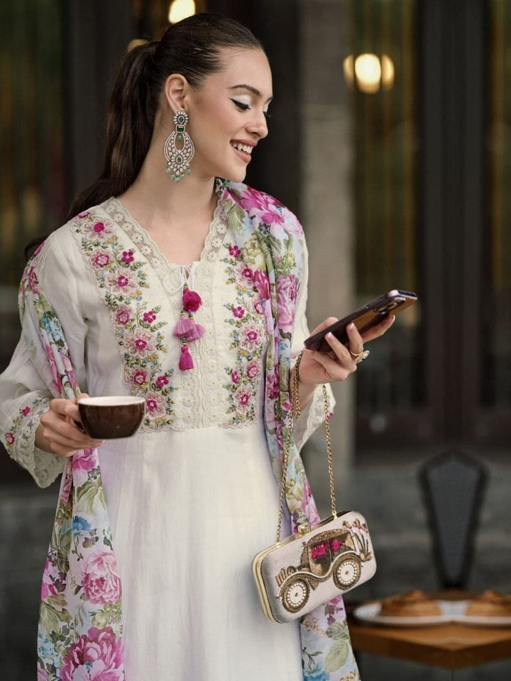 Elegant Embroidered Suit