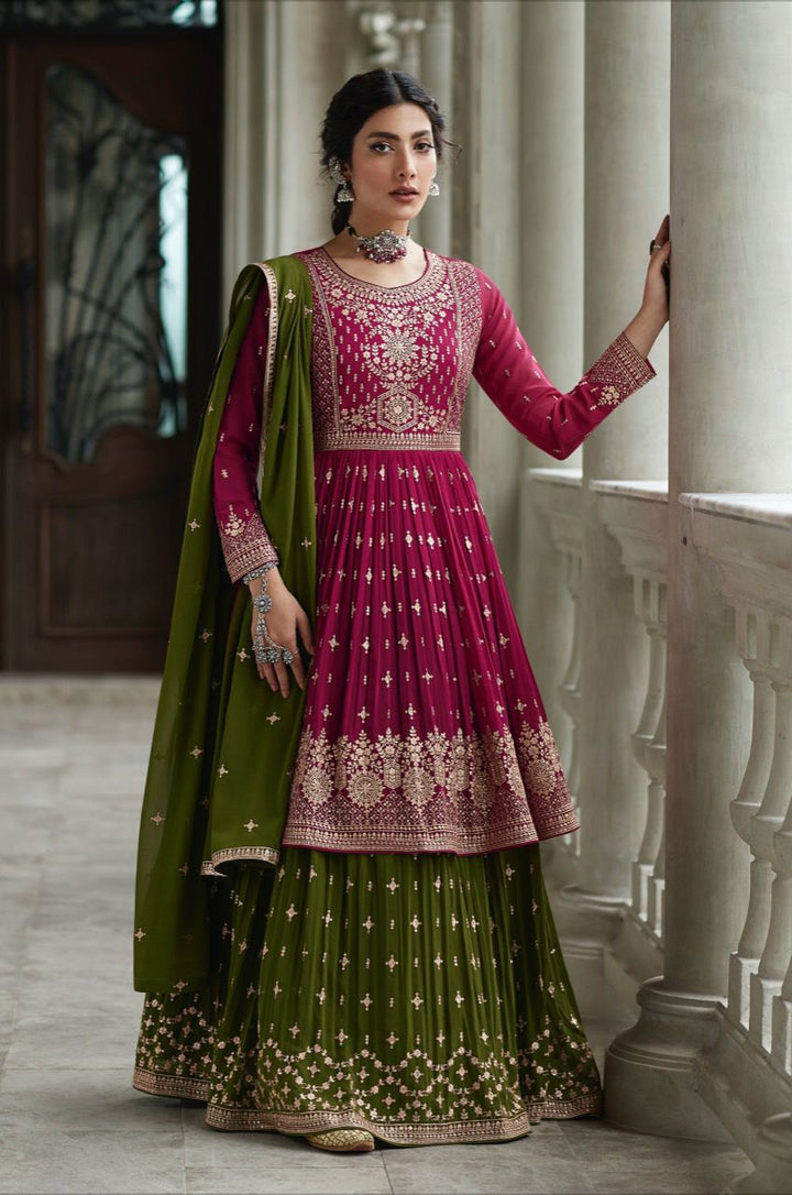 Aashirwad Radhika Luxury Georgette Embroidered Suit