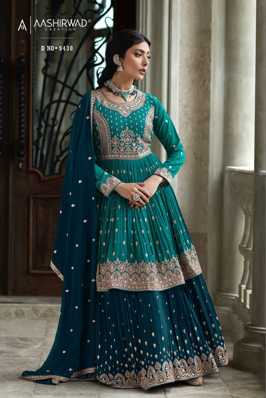 Aashirwad Radhika Luxury Georgette Embroidered Suit